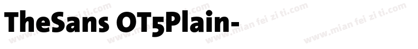 TheSans OT5Plain字体转换